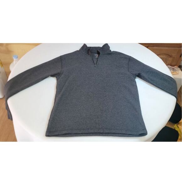 Red Head Mens 3/4 Zip Pullover Sweater M Dark Gray Casual Activewear Hiking Gorp - Picture 4 of 7